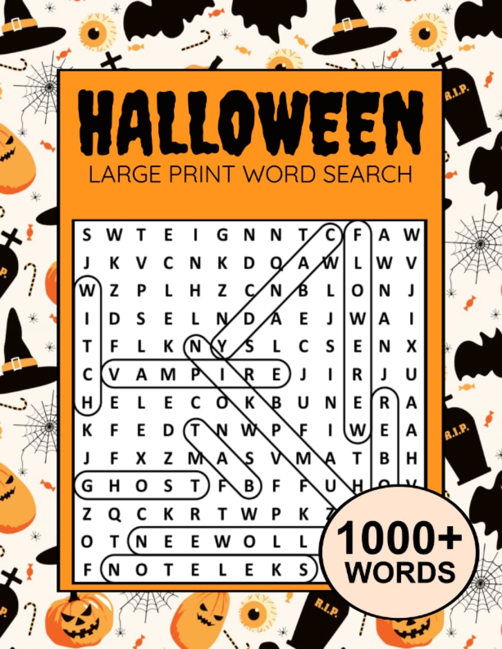 Halloween Large Print Word Search 1000 Words Fall Word Search Book Autumn Word Search Books Halloween Word Search For Adults With Themed Puzzles Publishing Stoic Gazelle 9798843787974 Amazon Books