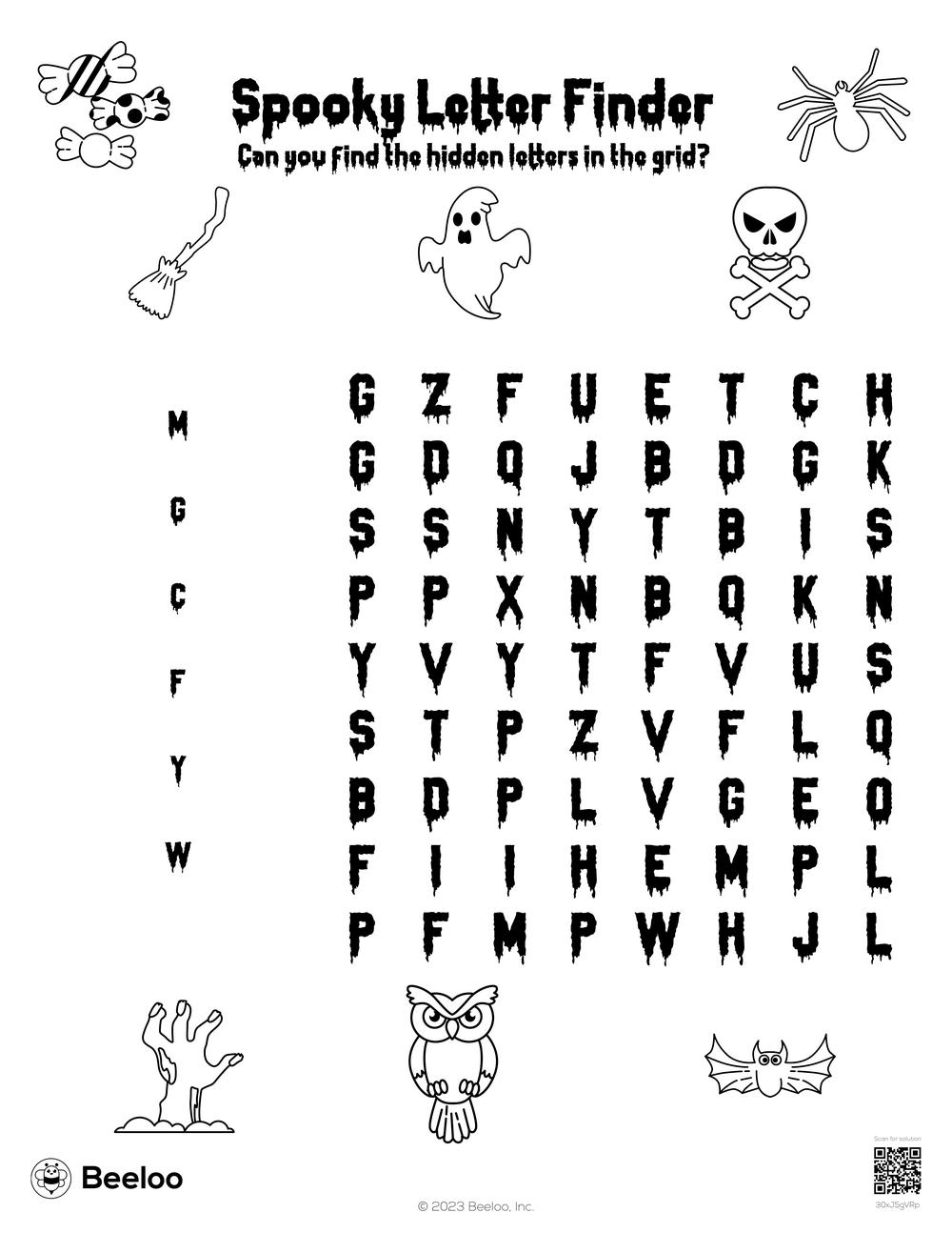 Halloween themed Word Searches Beeloo Printable Crafts And Activities For Kids