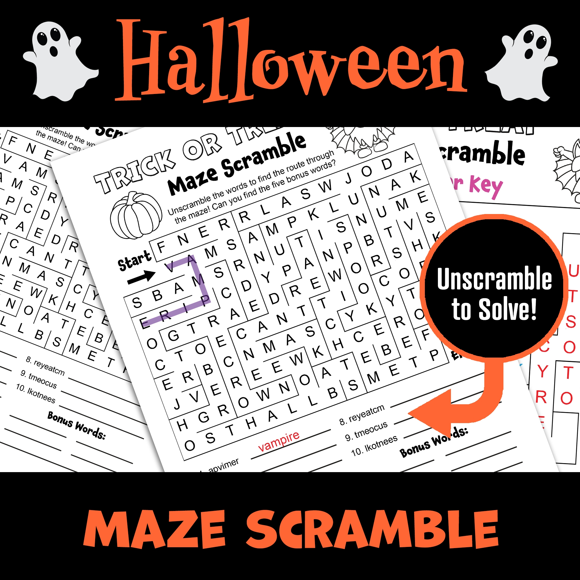 Halloween Word Search October Word Search Easy Word Search Puzzle Made By Teachers
