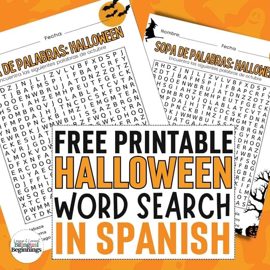 Halloween Word Search Printable In Spanish Spooky Fun For All Ages Bilingual Beginnings
