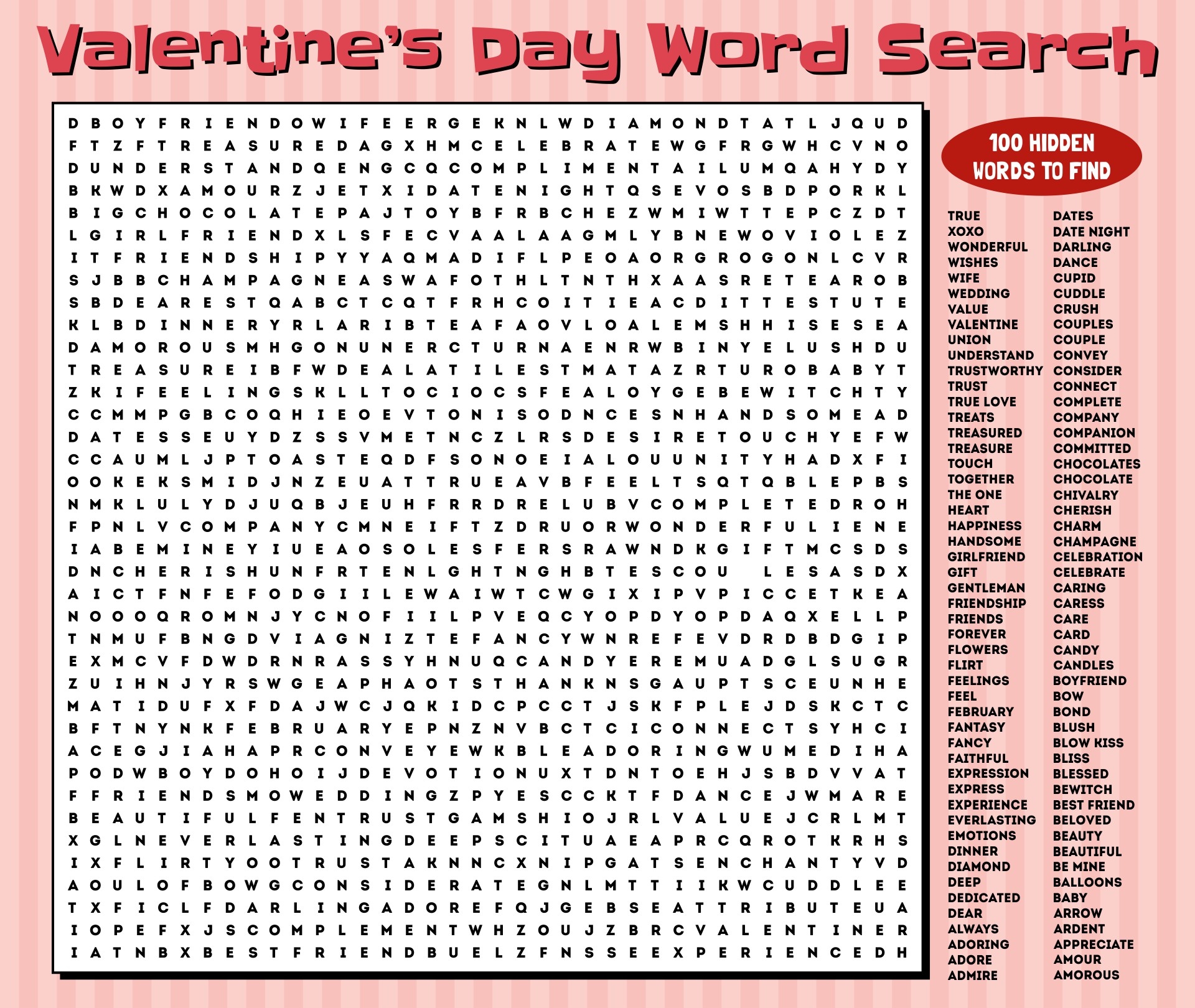 Hardest Word Search Printable
