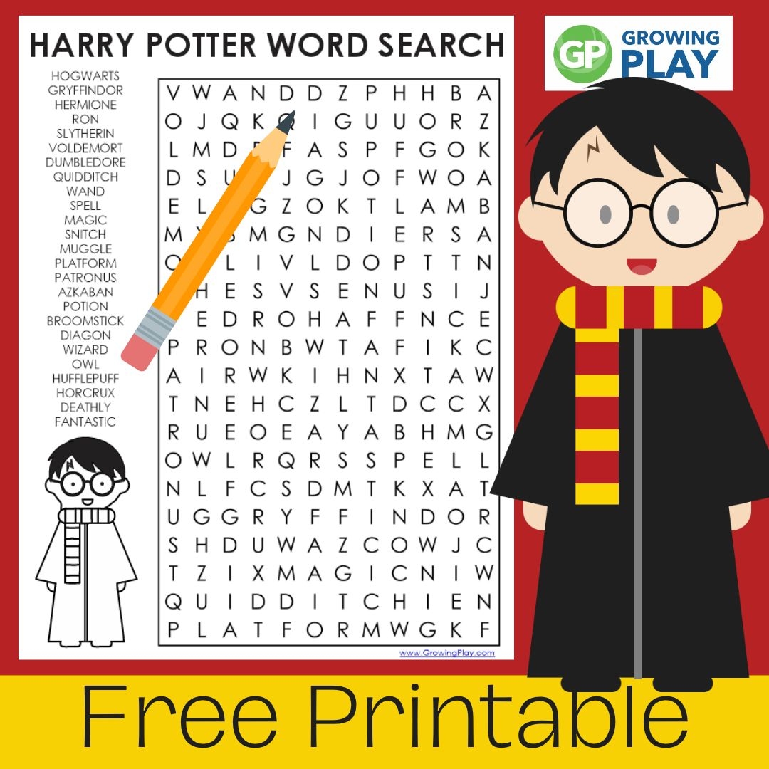 Harry Potter Word Search Printable