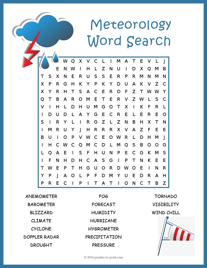 Hatchet Word Search Printable