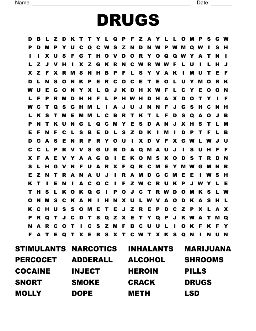 Health Word Search WordMint