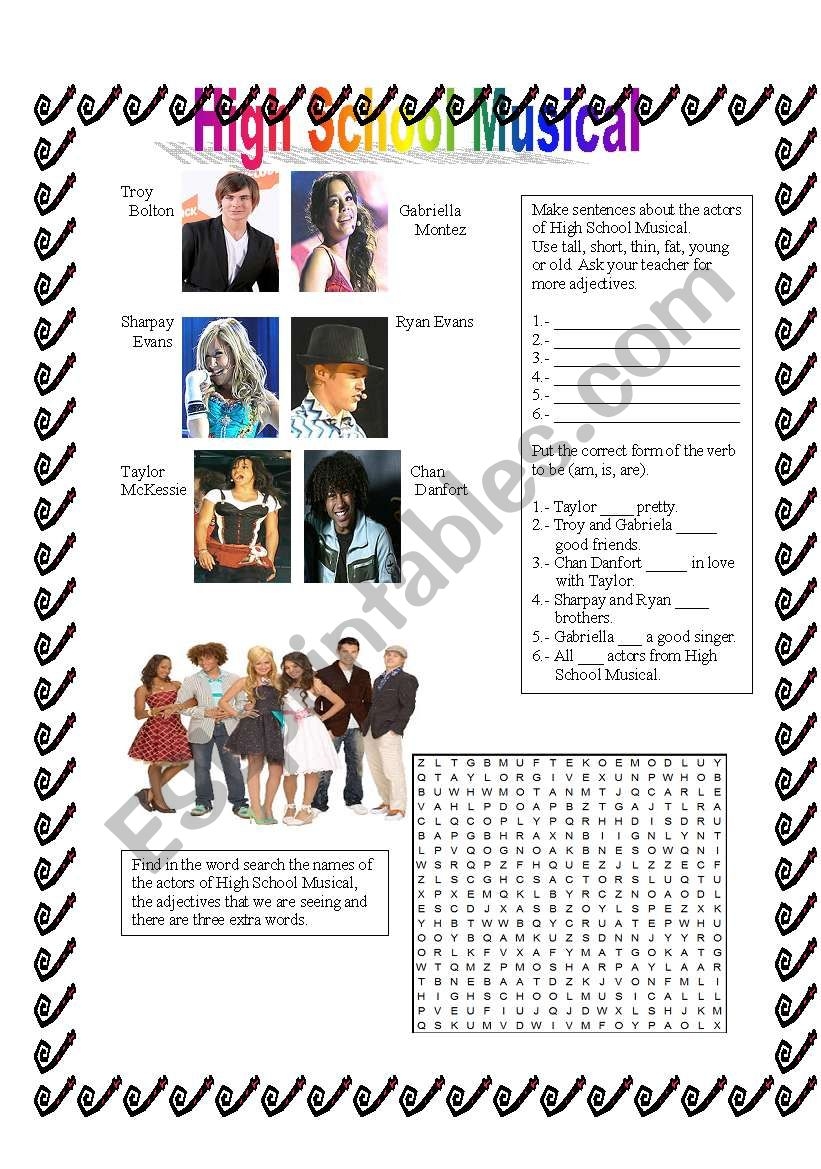 High School Musical ESL Worksheet By Xenia 161
