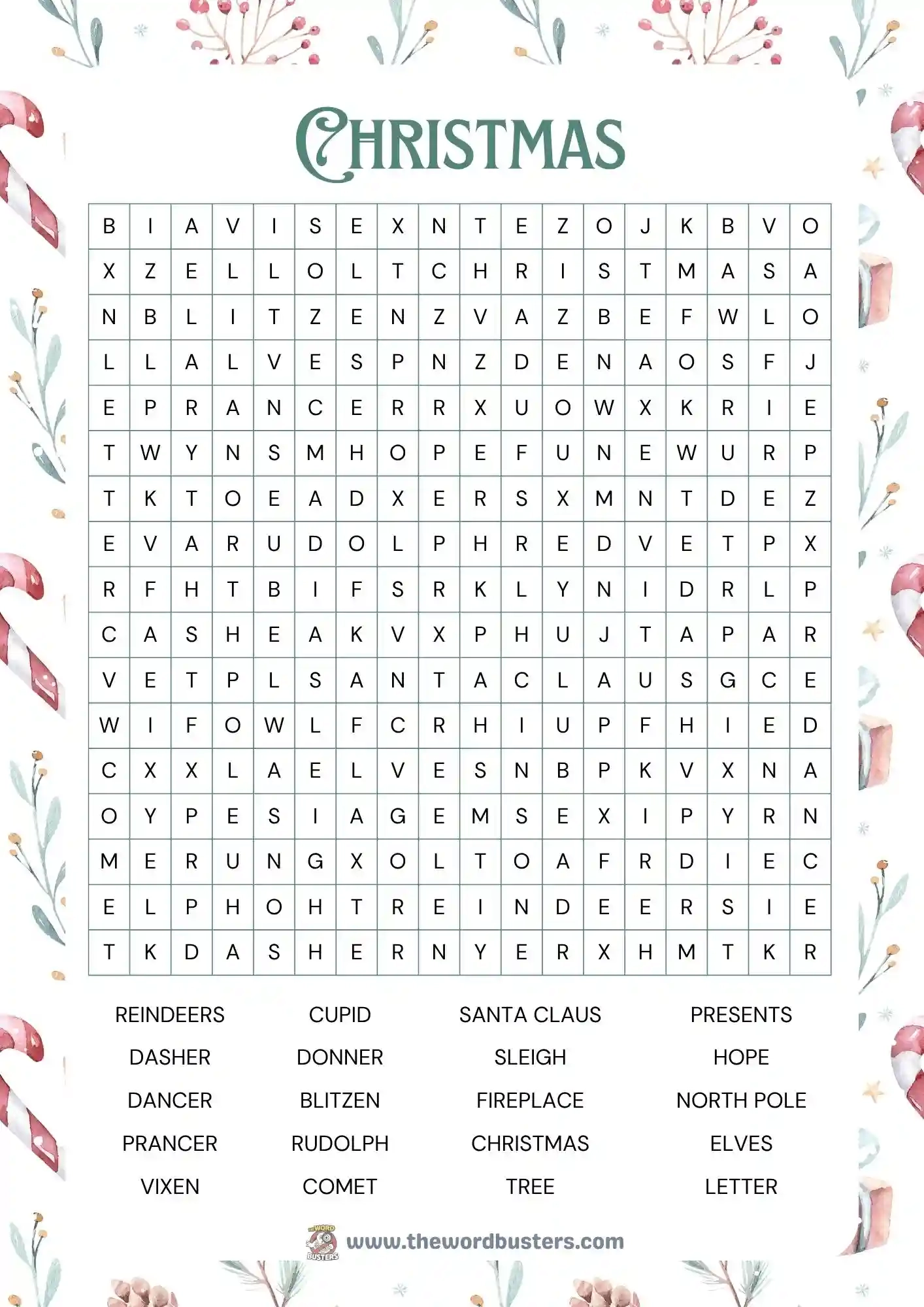 holidays word search printables holiday pdf