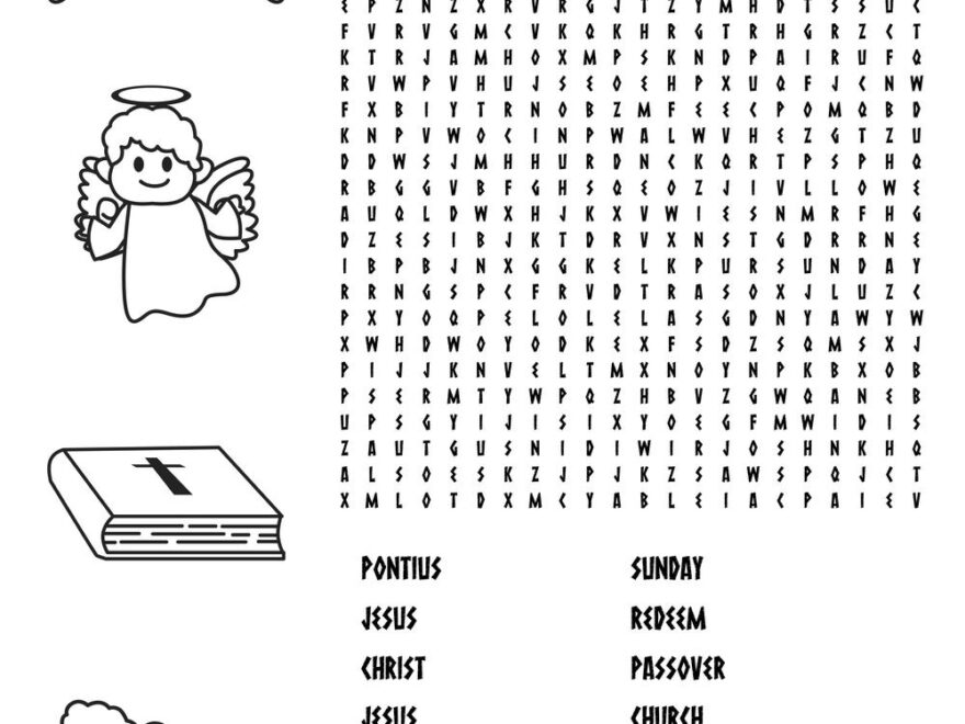 Holy Week Wordsearch Beeloo Printable Crafts And Activities For Kids