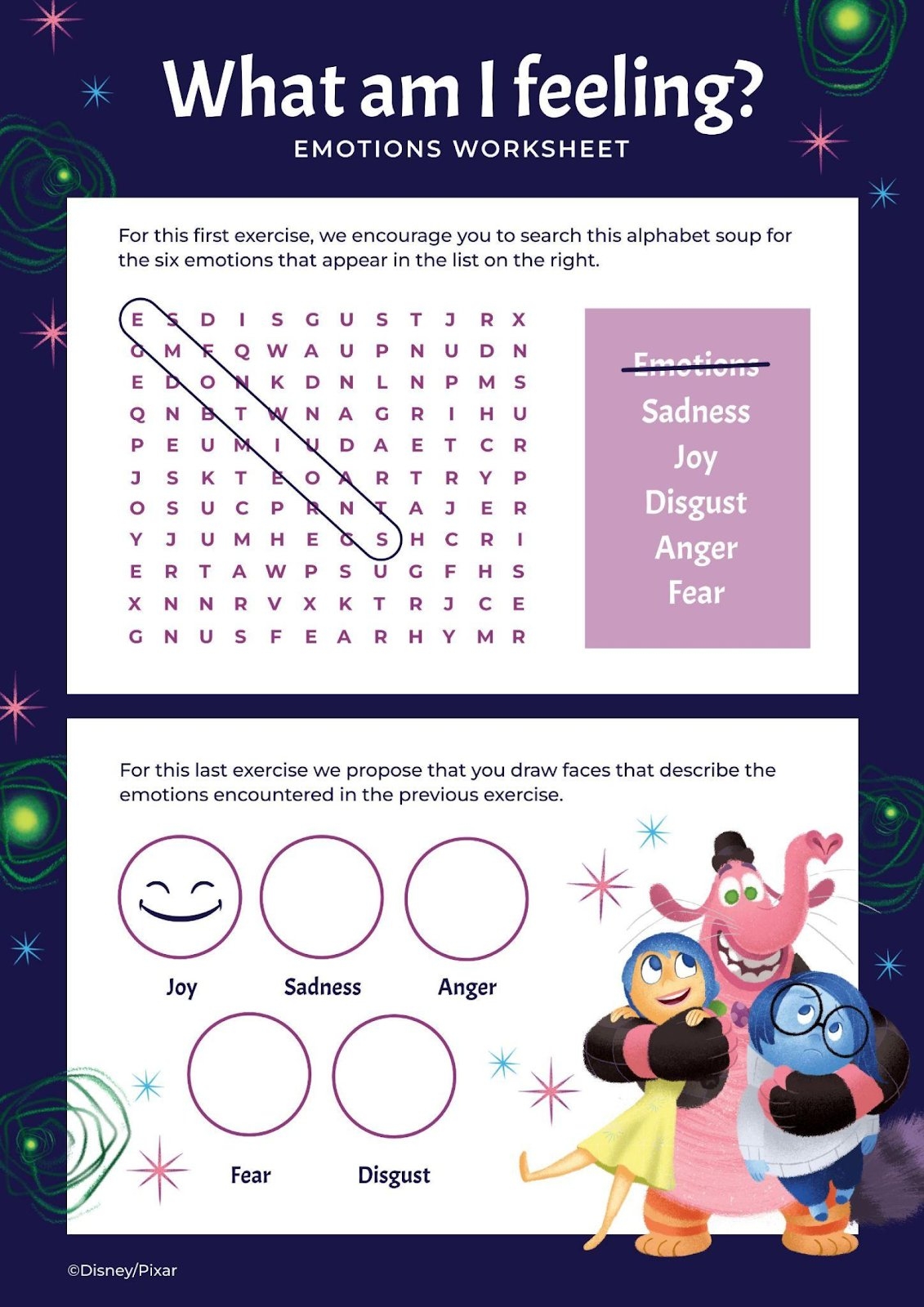 Inside Out Word Search Printable