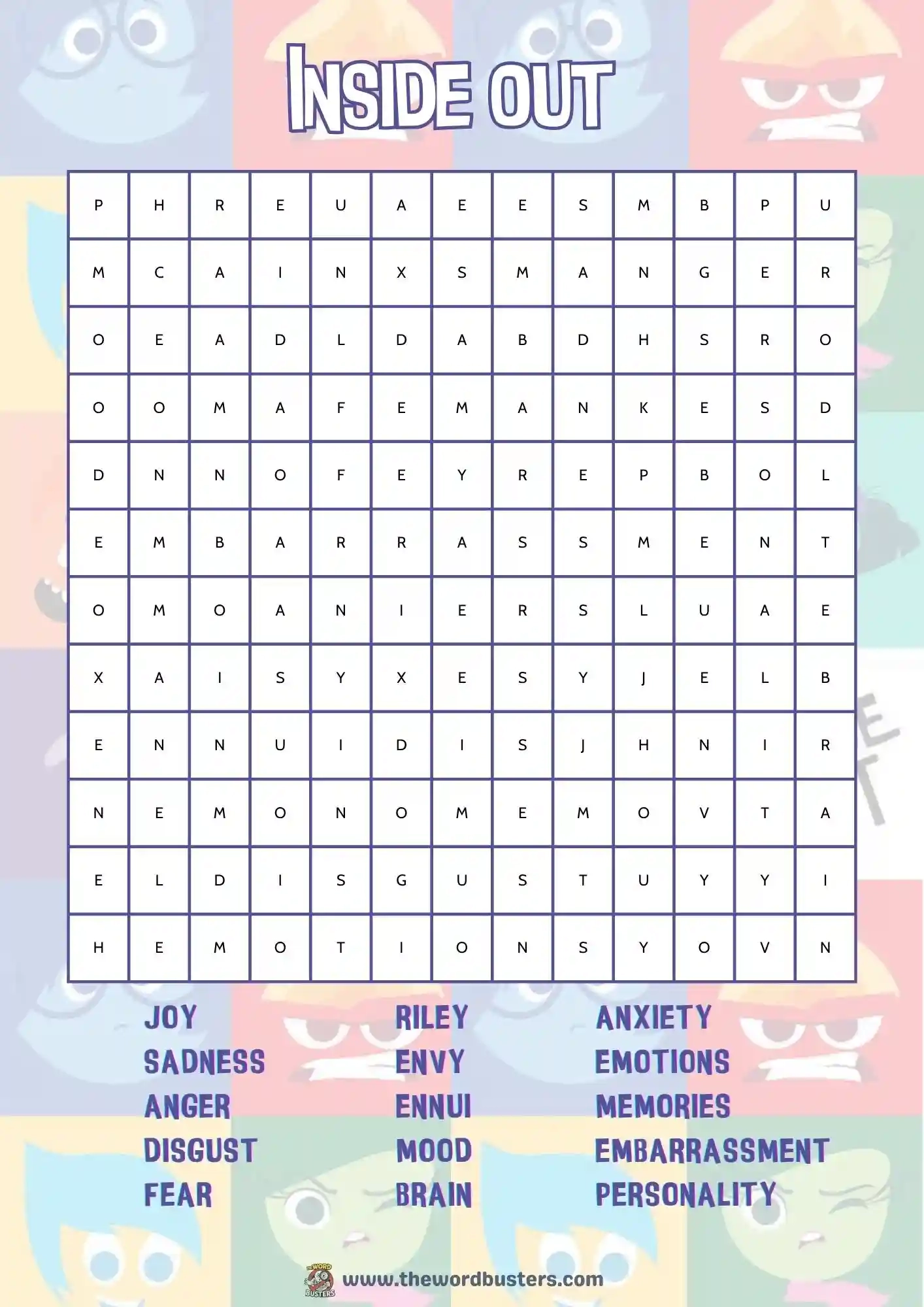  Inside Out Word Search Printable Free PDF 