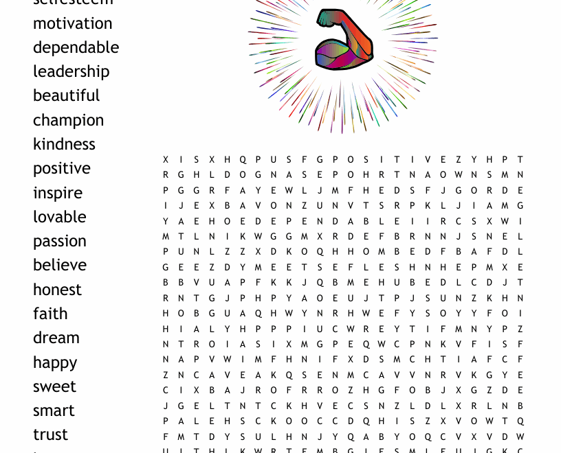 Inspiration Word Search WordMint