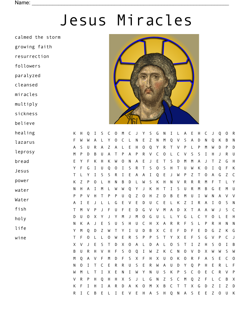 Jesus Battles The Devil And Temptation Word Search WordMint