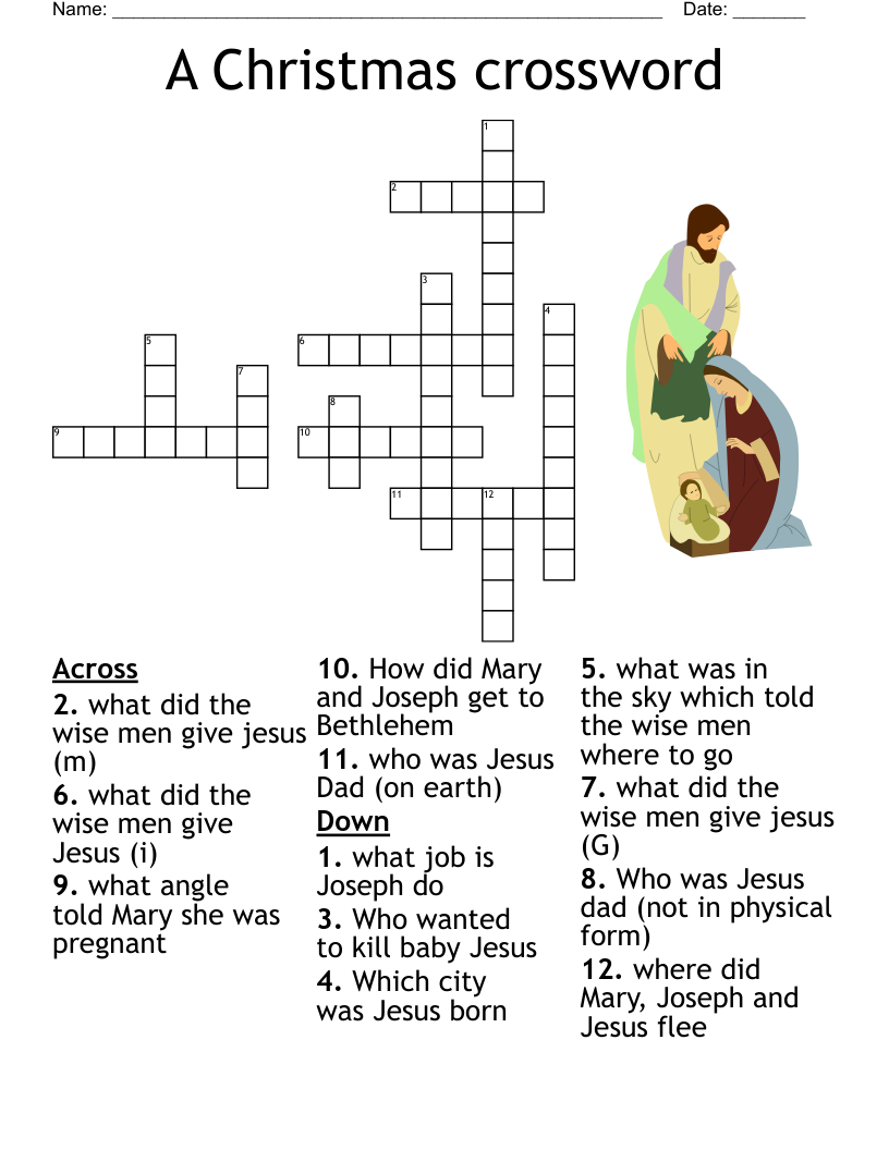Christian Christmas Word Search Puzzles Printable