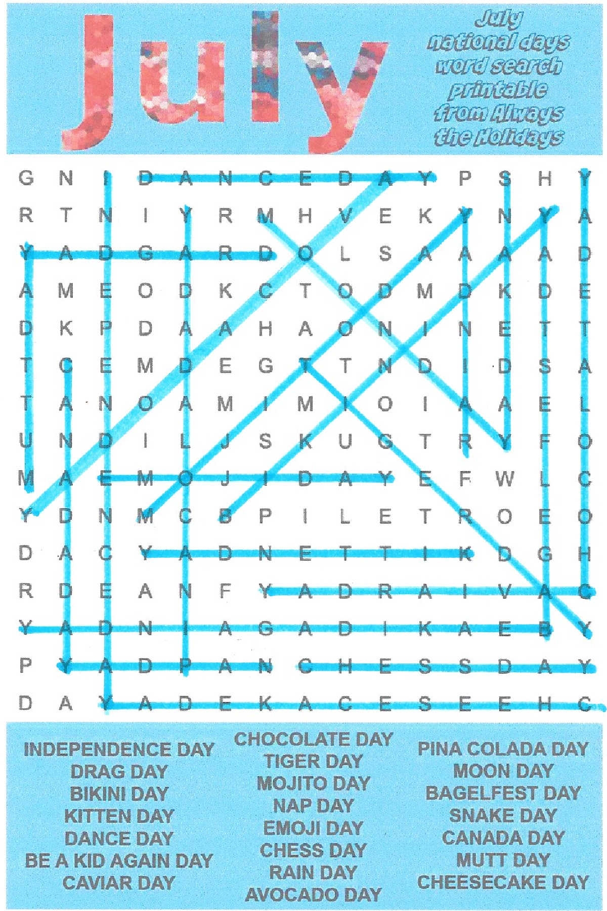 Hard Teenage Word Searches Printable Worksheets