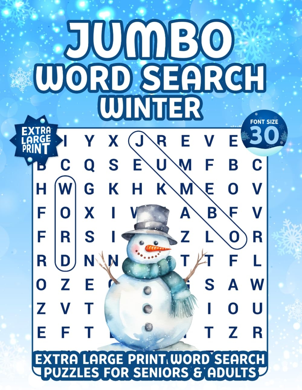 Jumbo Word Searh Winter Extra Large Print Word Search Puzzles For Seniors And Adults Winter Themed LAWRENCE FRANCIS 9798872025832 Amazon Books