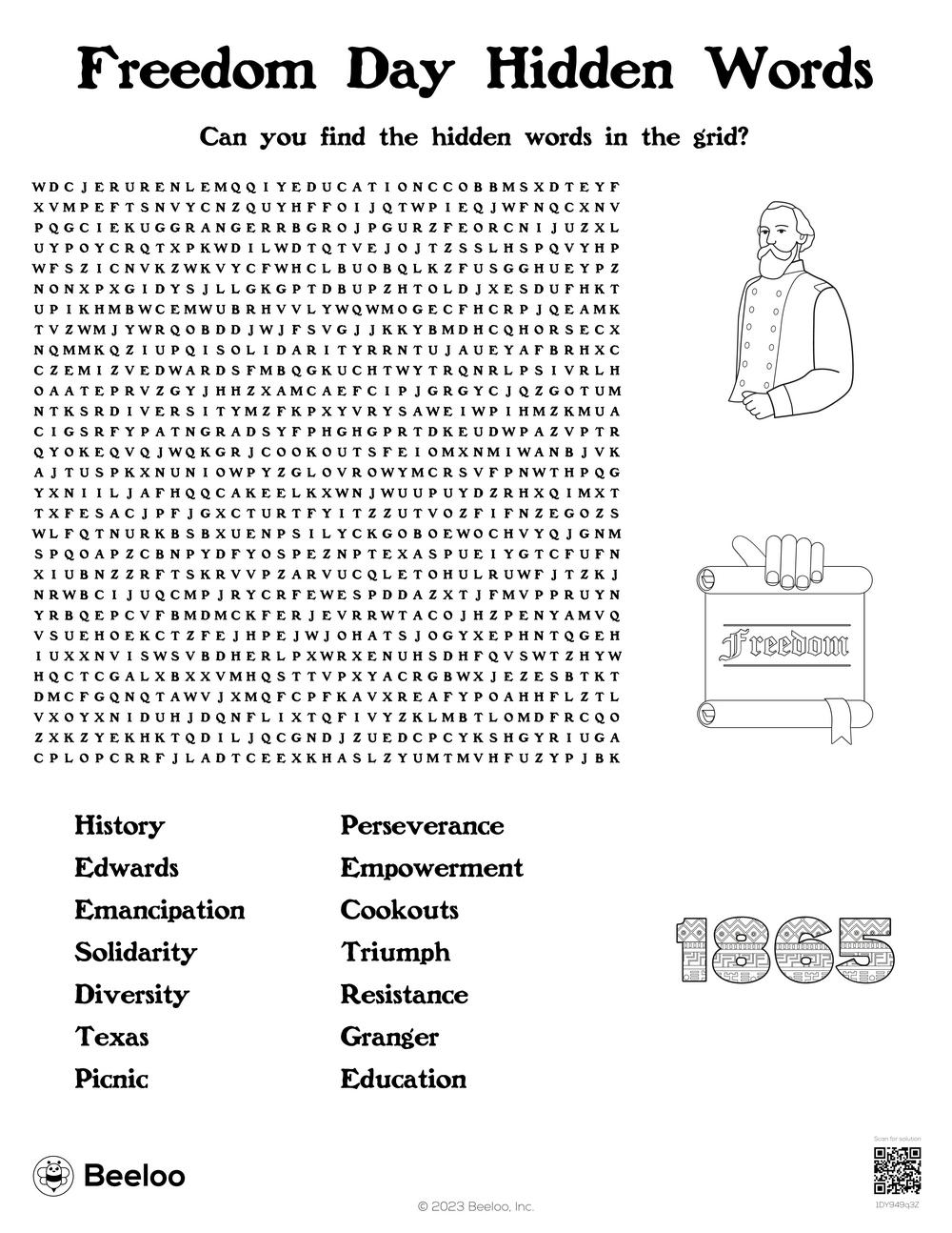 Juneteenth themed Word Searches Beeloo Printable Crafts And Activities For Kids Juneteenth themed Word Searches Beeloo Printable Crafts And Activities For Kids