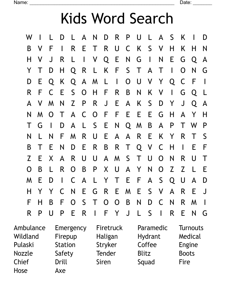 Kids Word Search WordMint Kids Word Search WordMint