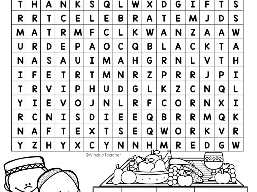 Kwanzaa Word Search EASY Puzzle Ready To Go Made By Teachers