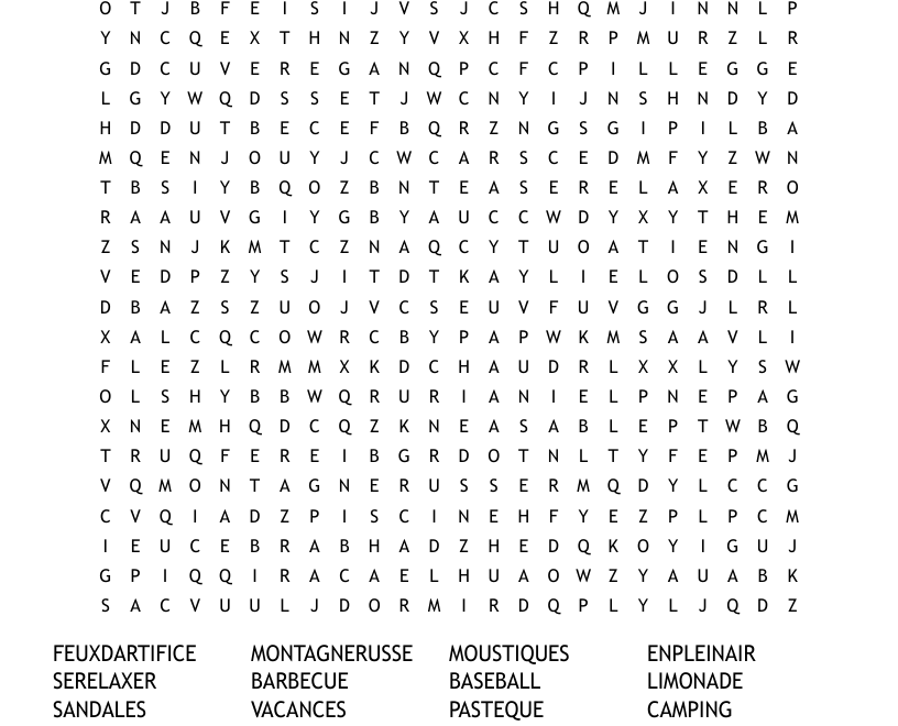 L ETE Word Search WordMint