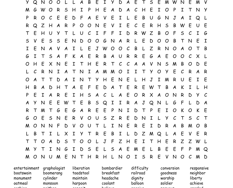 Language Arts Word Search PT 1 WordMint