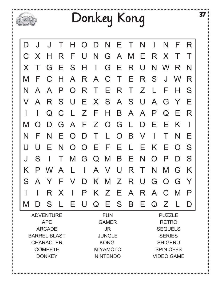 Extra Large Print Word Search Printable