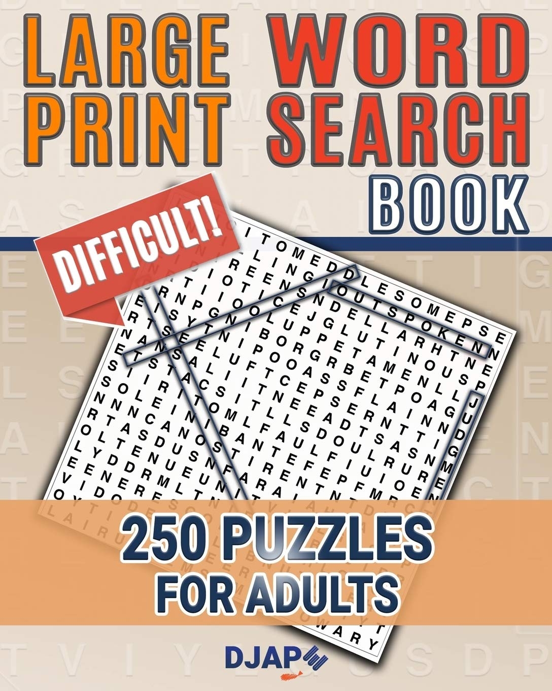 Large Print Word Search Book 250 Puzzles For Adults Word Search Books For Adults Djape 9781519410061 Amazon Books