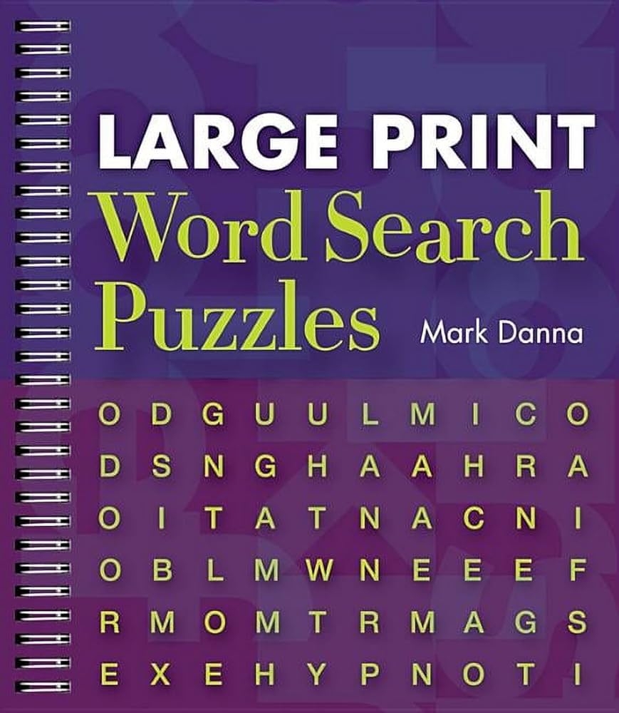 Large Print Word Search Puzzles Large Print Word Search Puzzles 1 Danna Mark 9781402777349 Amazon Books