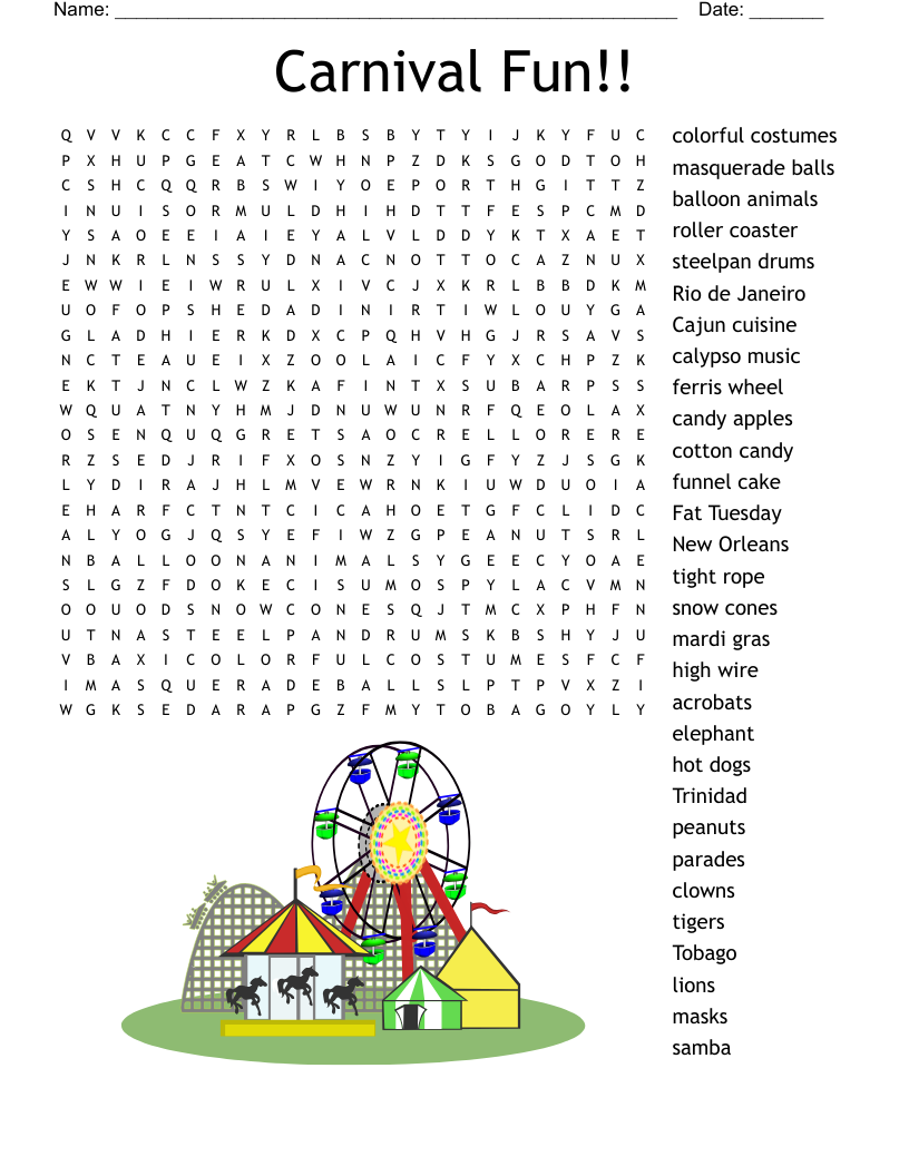 Louisiana Word Search WordMint