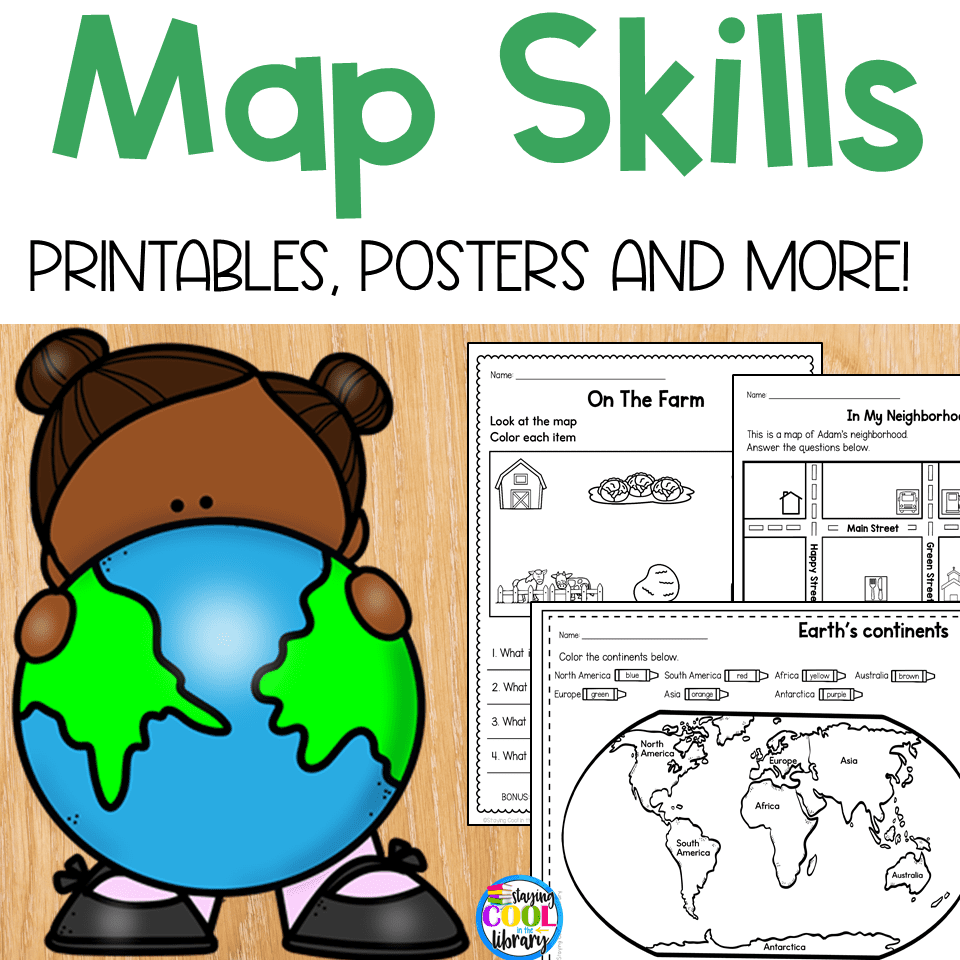 Map Skills Word Search Printable