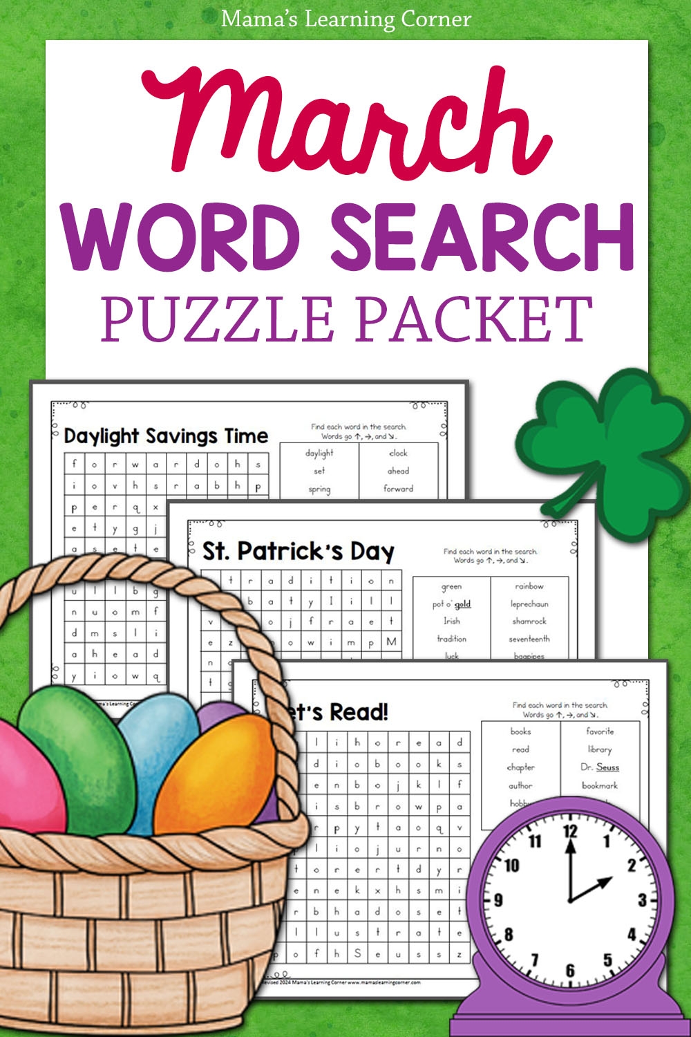 Printable Word Searches 3rd Grade
