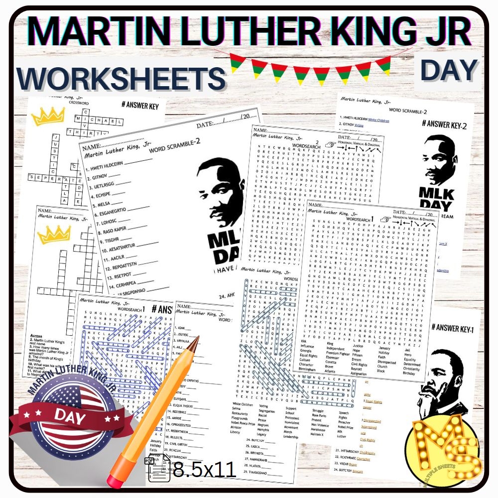 Word Search Martin Luther King Printable Word Search Martin Luther King Printable