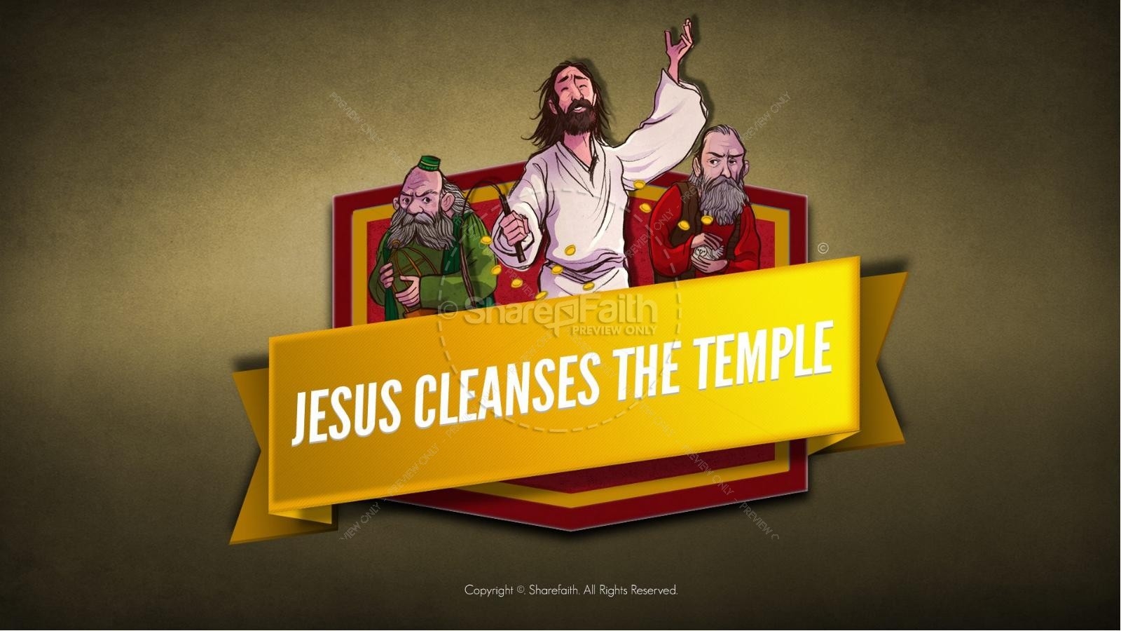 Matthew 21 Jesus Cleanses The Temple Word Search Puzzles Clover Media