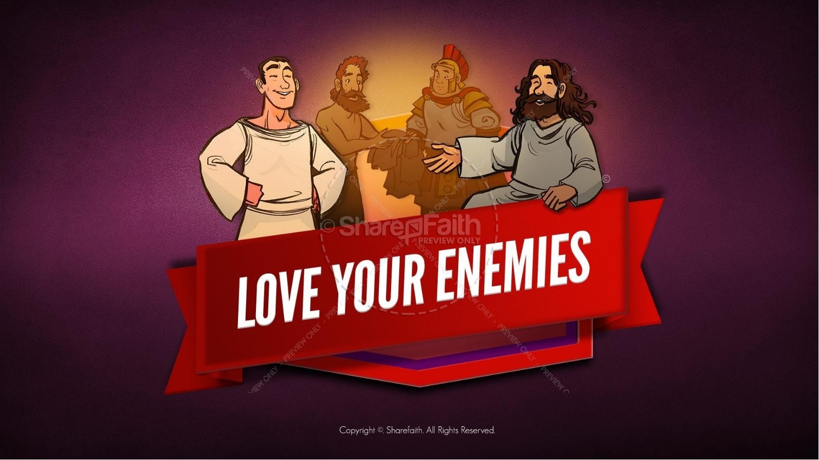 Matthew 5 Love Your Enemies Sunday School Coloring Pages Clover Media