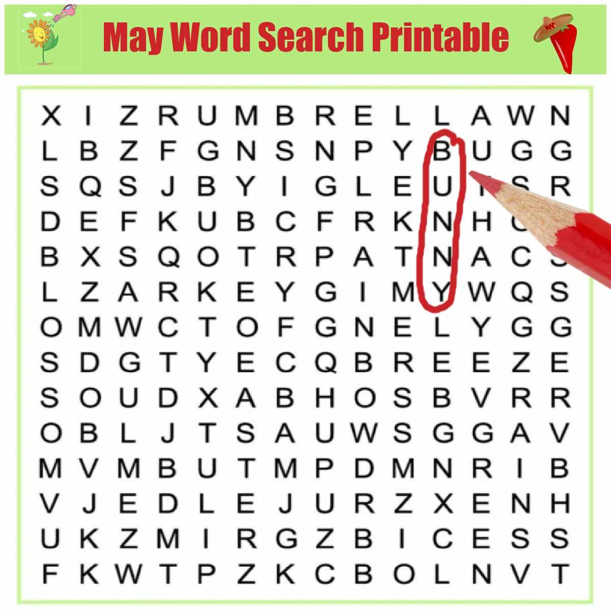Free Printable Large Print Word Search