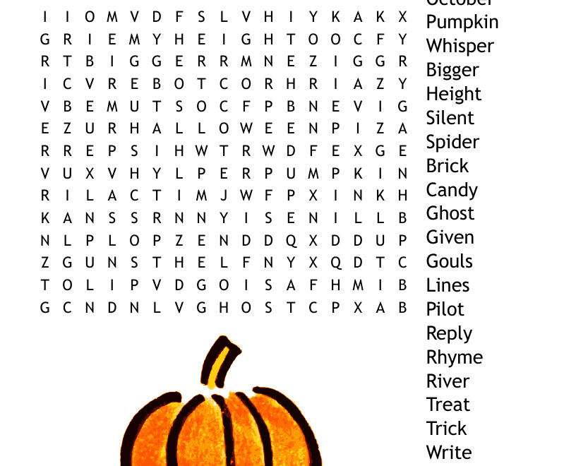 Miss Stack s Halloween Class 208 October Spelling Word Search WordMint