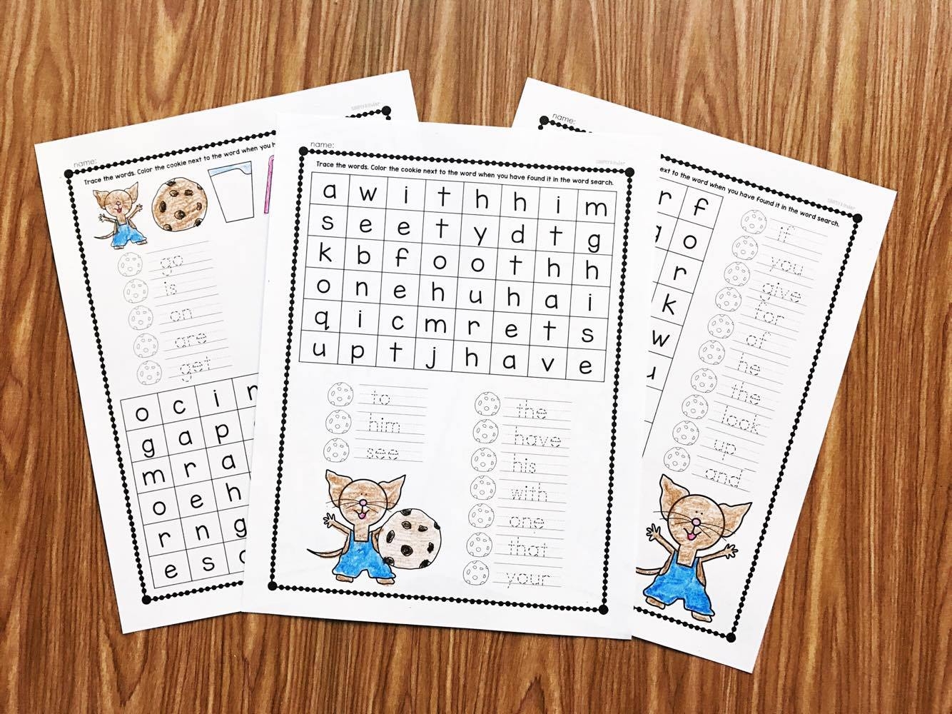 Mouse A Cookie Word Searches Simply Kinder
