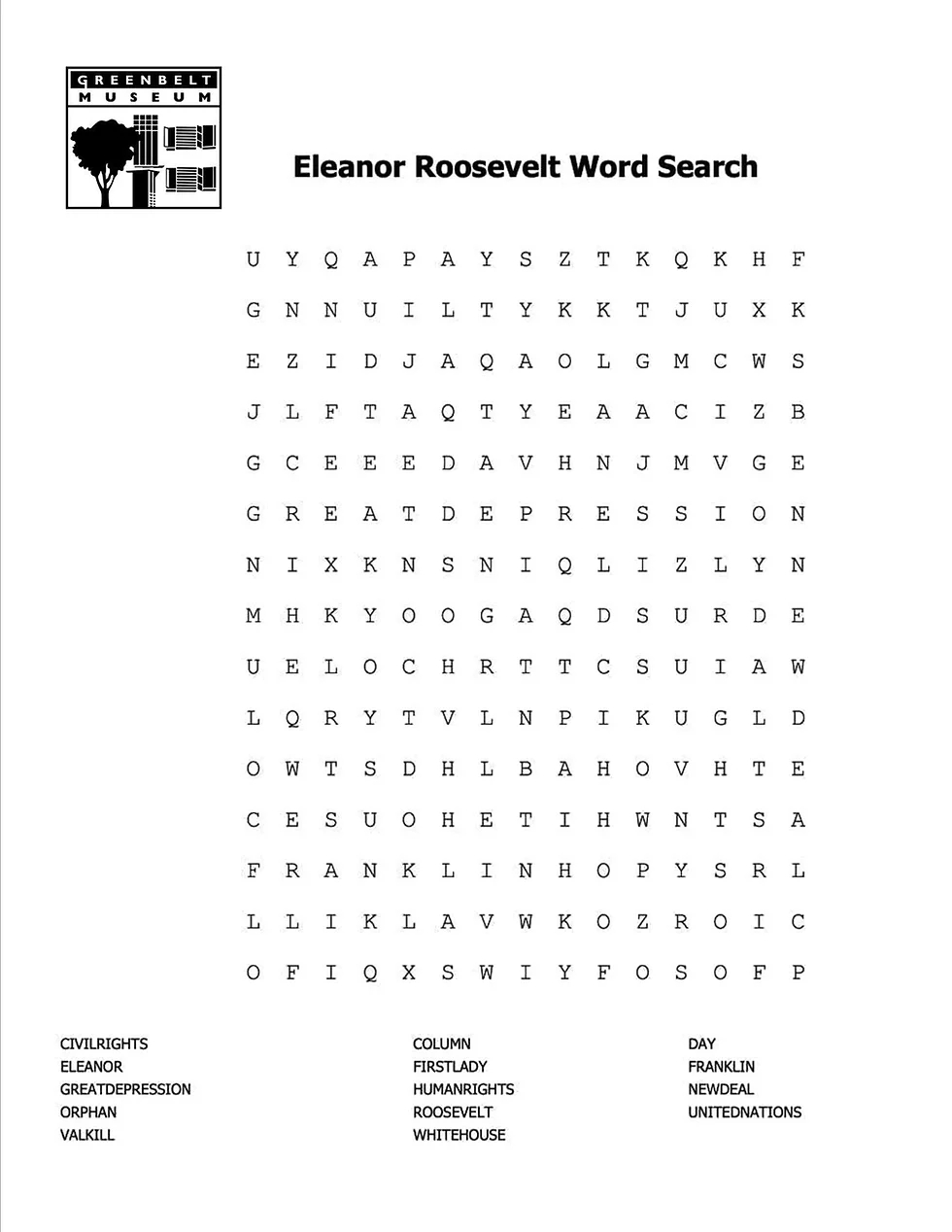 MuseumFromHome All About Eleanor Roosevelt