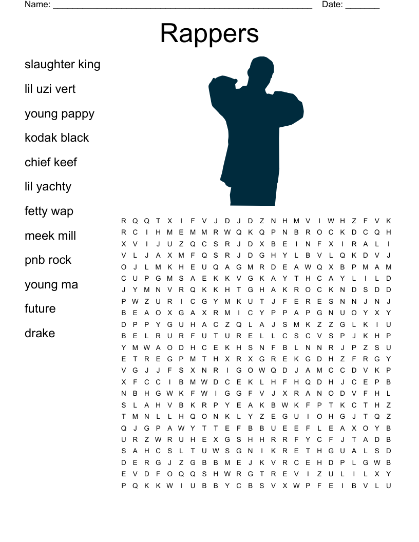 Hard Famous Artist Word Search Printable