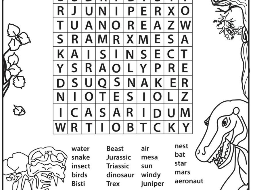 Natural History Activity Sheets New Mexico Museum Of Natural History Science