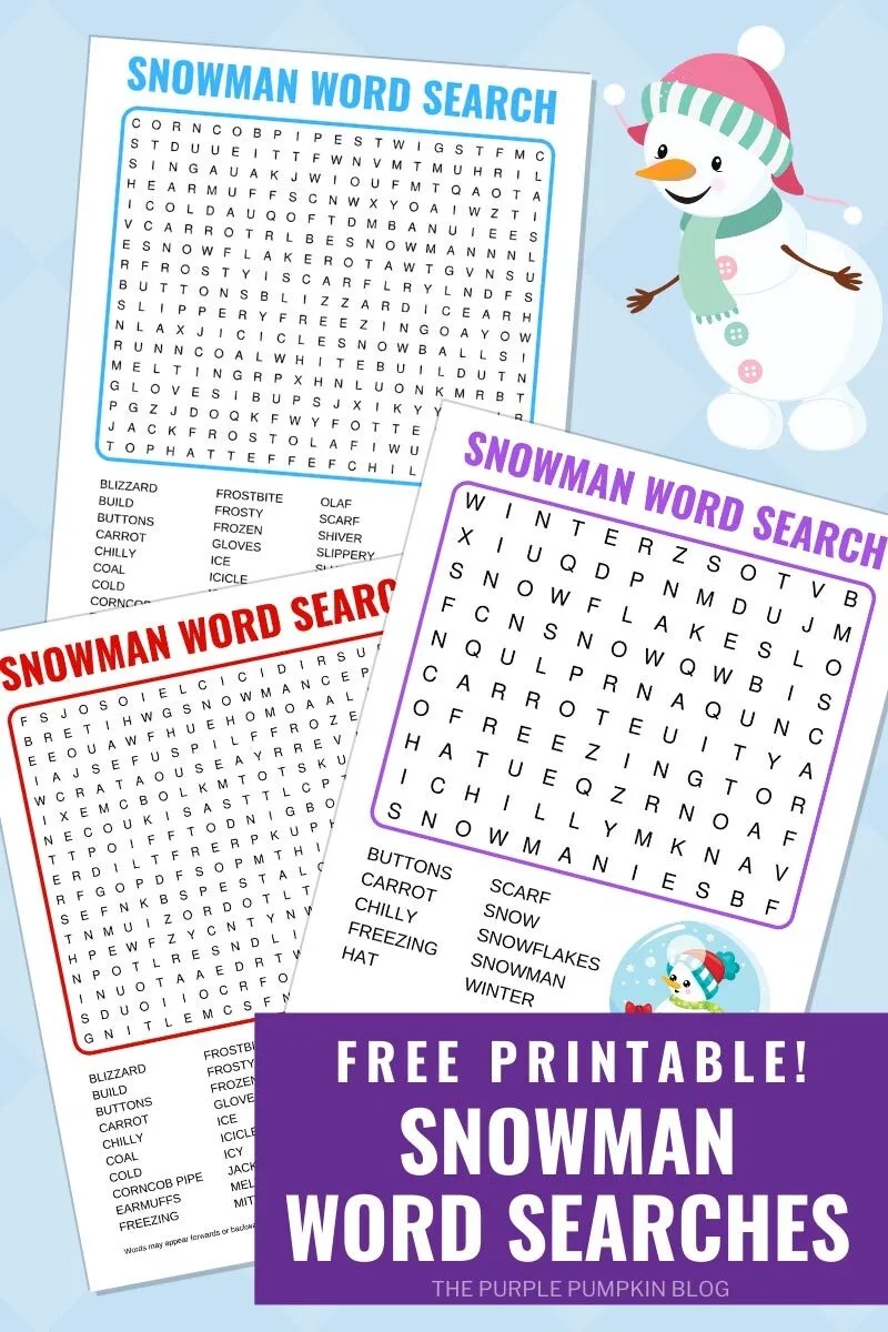 Free Printables Word Search Puzzles