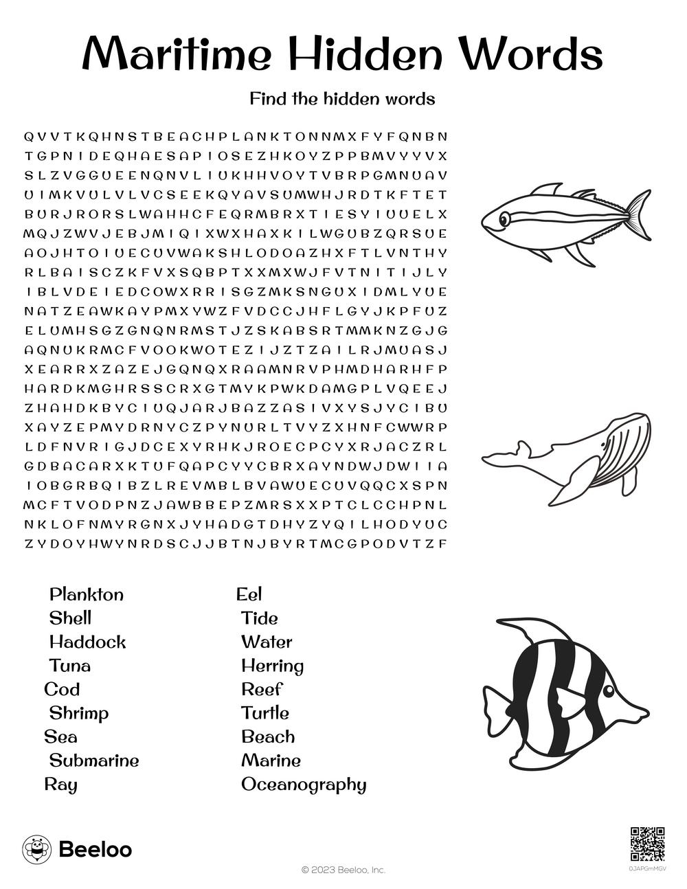 Hard 5th Grade Word Search Printable