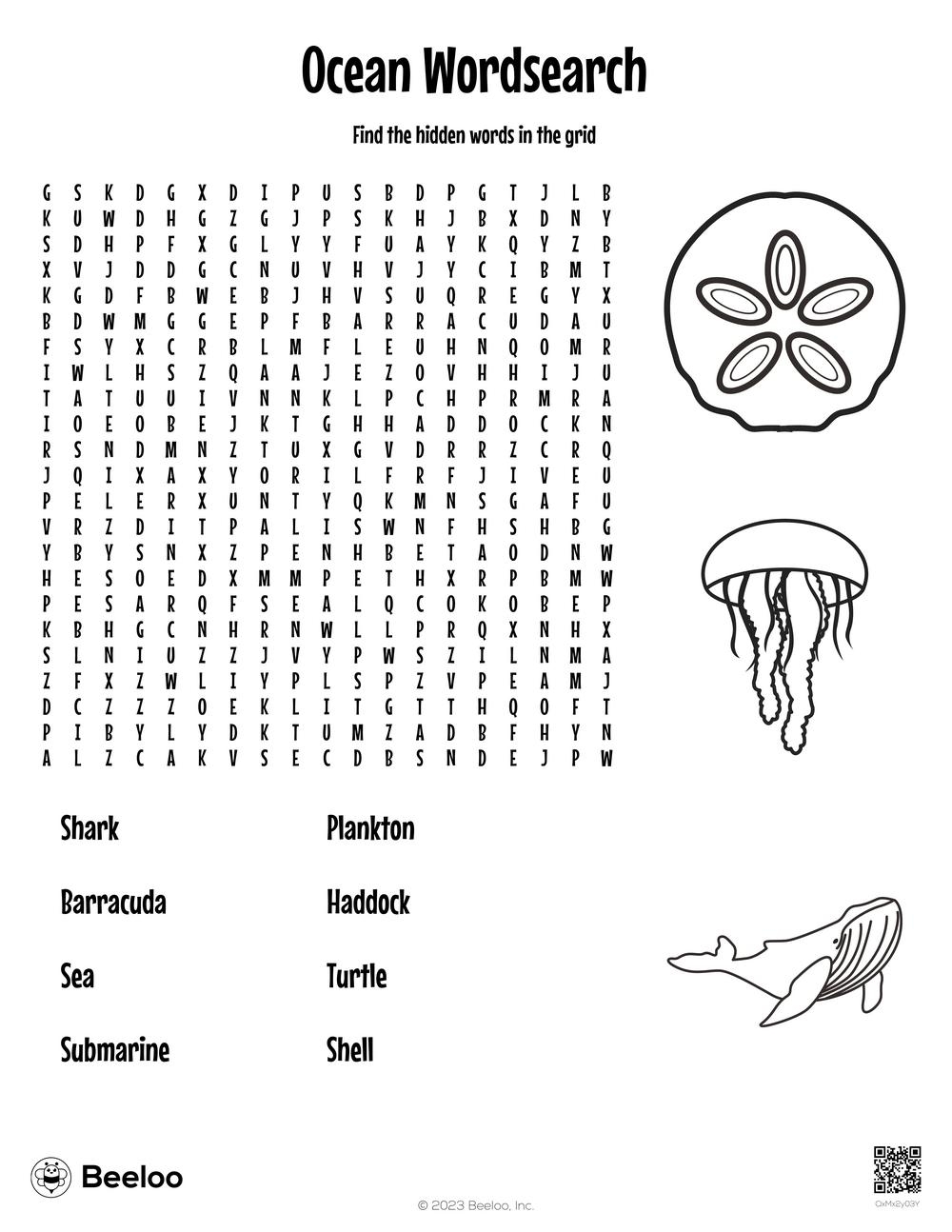 ocean wordsearch beeloo printable crafts and activities for kids ocean wordsearch beeloo printable crafts and activities for kids