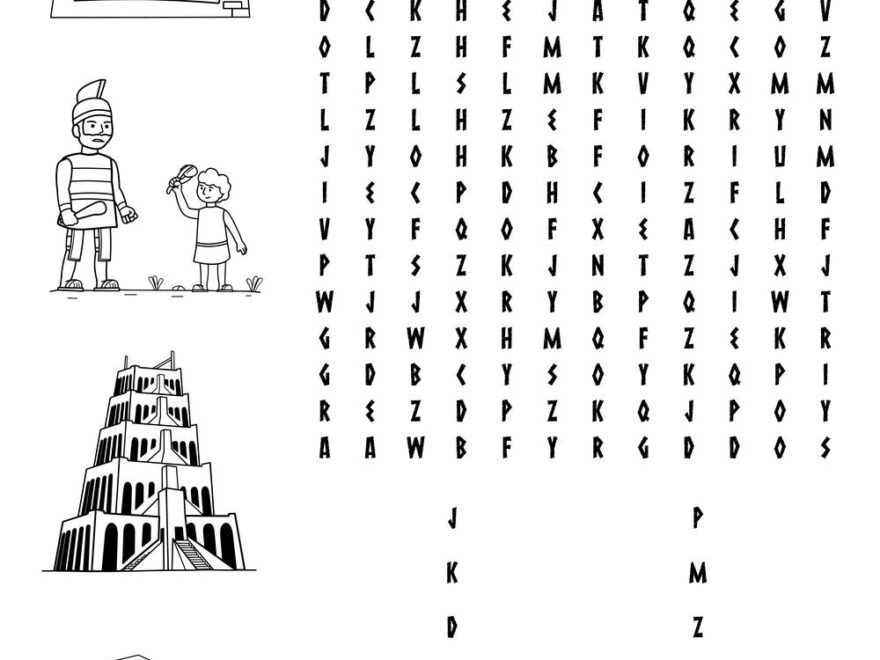 Old Testament themed Word Searches Beeloo Printable Crafts And Activities For Kids