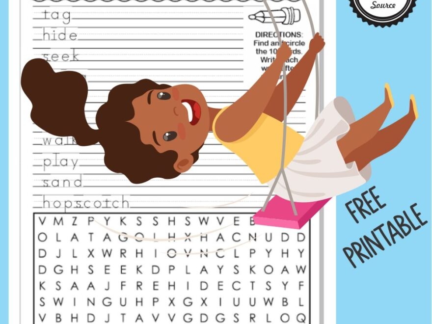 Outside Ideas Word Search Freebie Your Therapy Source