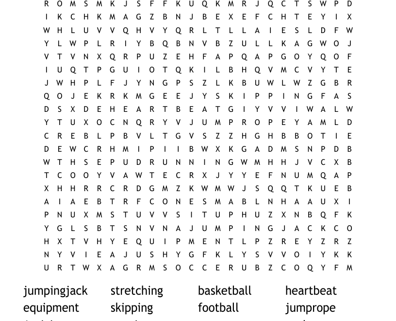 P E Word Search WordMint