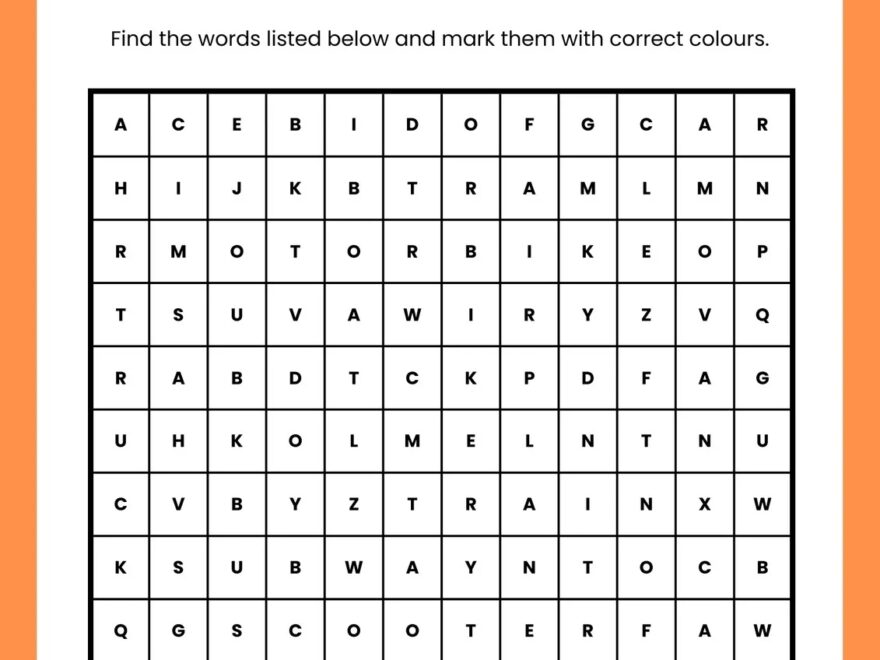 Page 2 Free Printable Word Search Worksheet Templates Canva