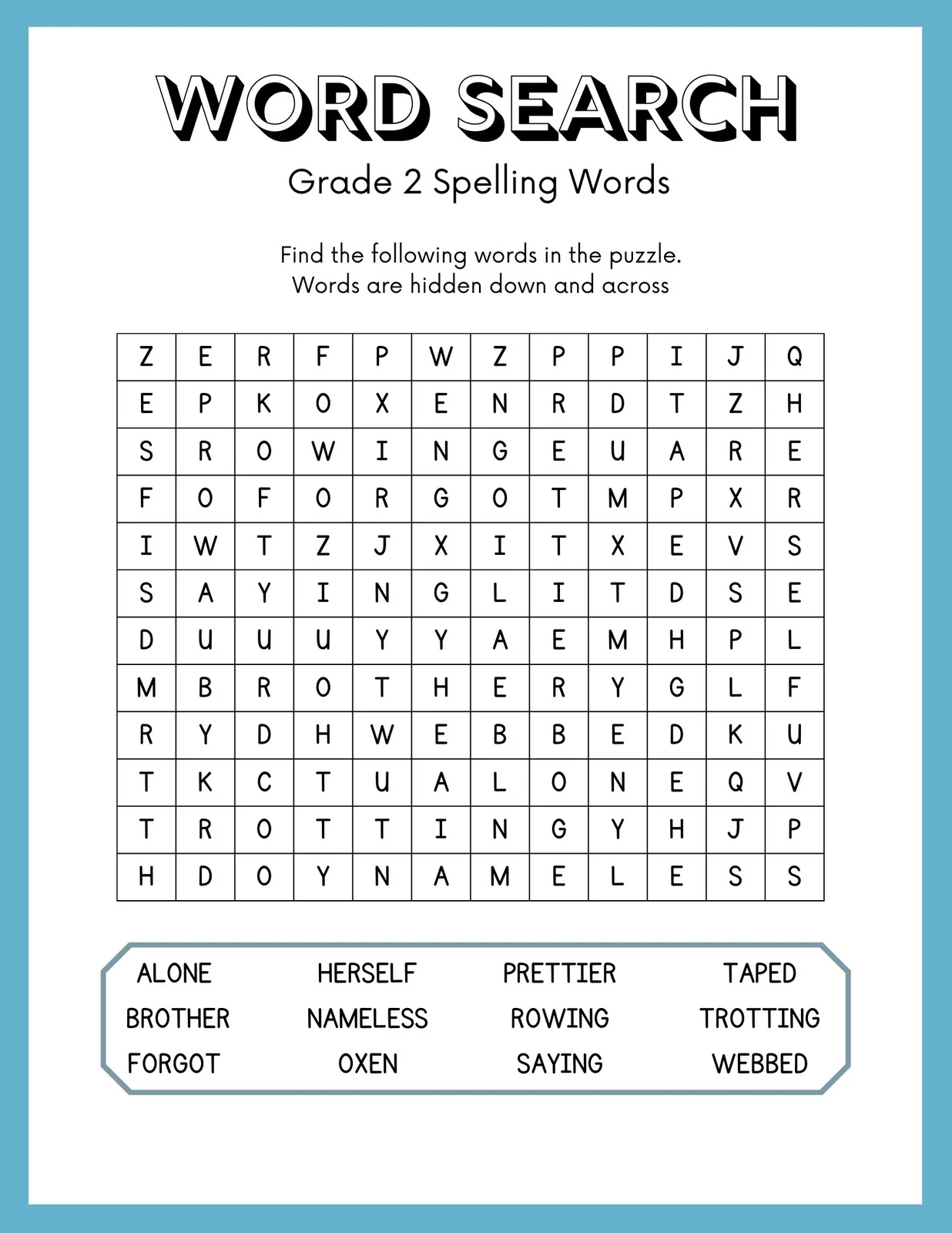 Page 3 Free Printable Word Search Worksheet Templates Canva