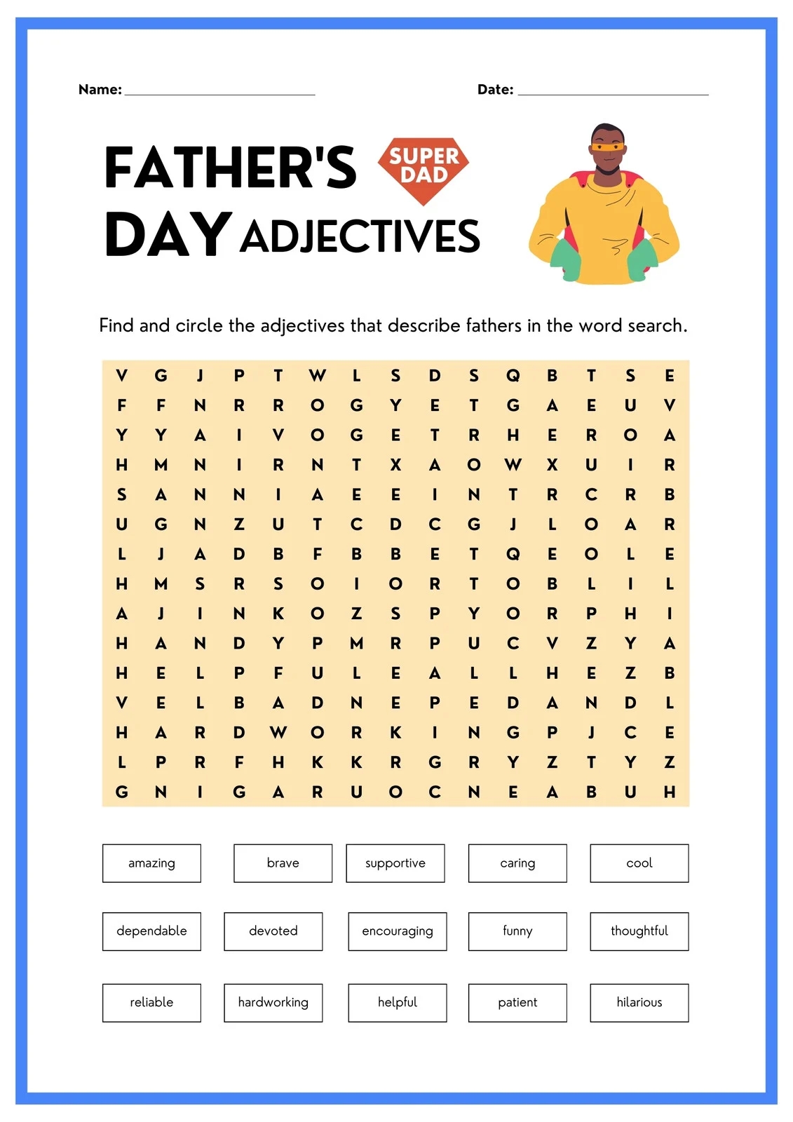 Word Search Printable Esl