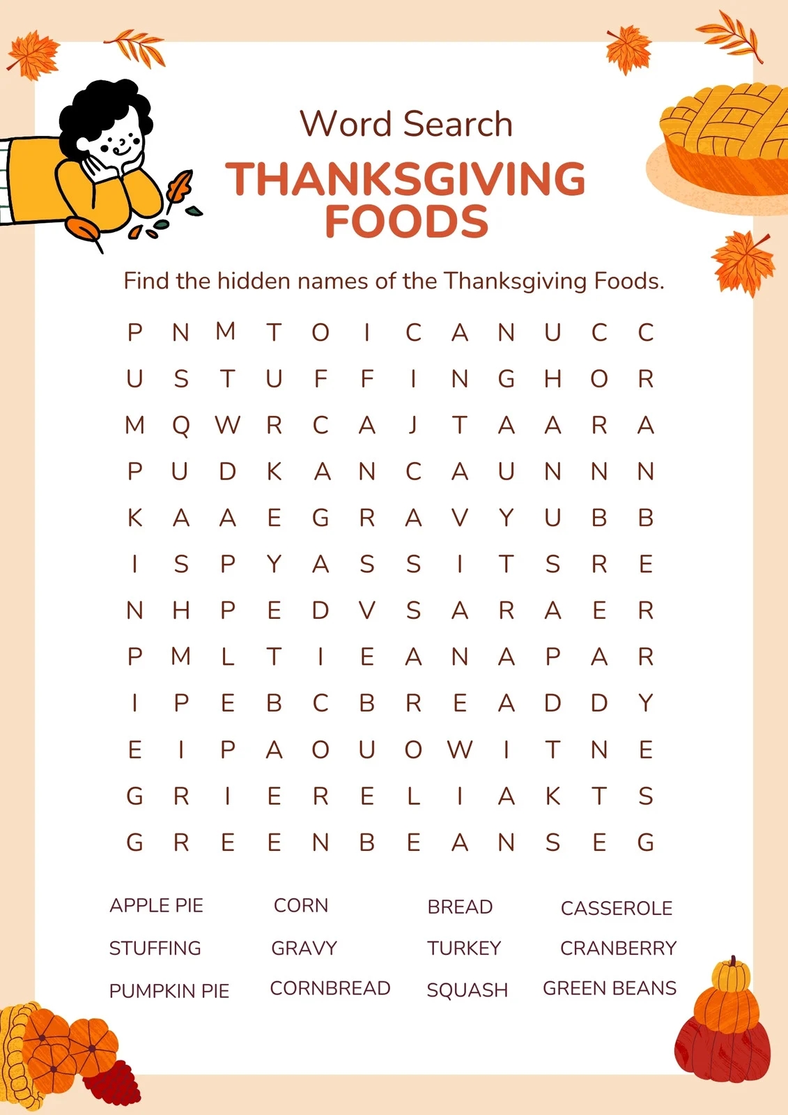 Page 7 Free Printable Word Search Worksheet Templates Canva