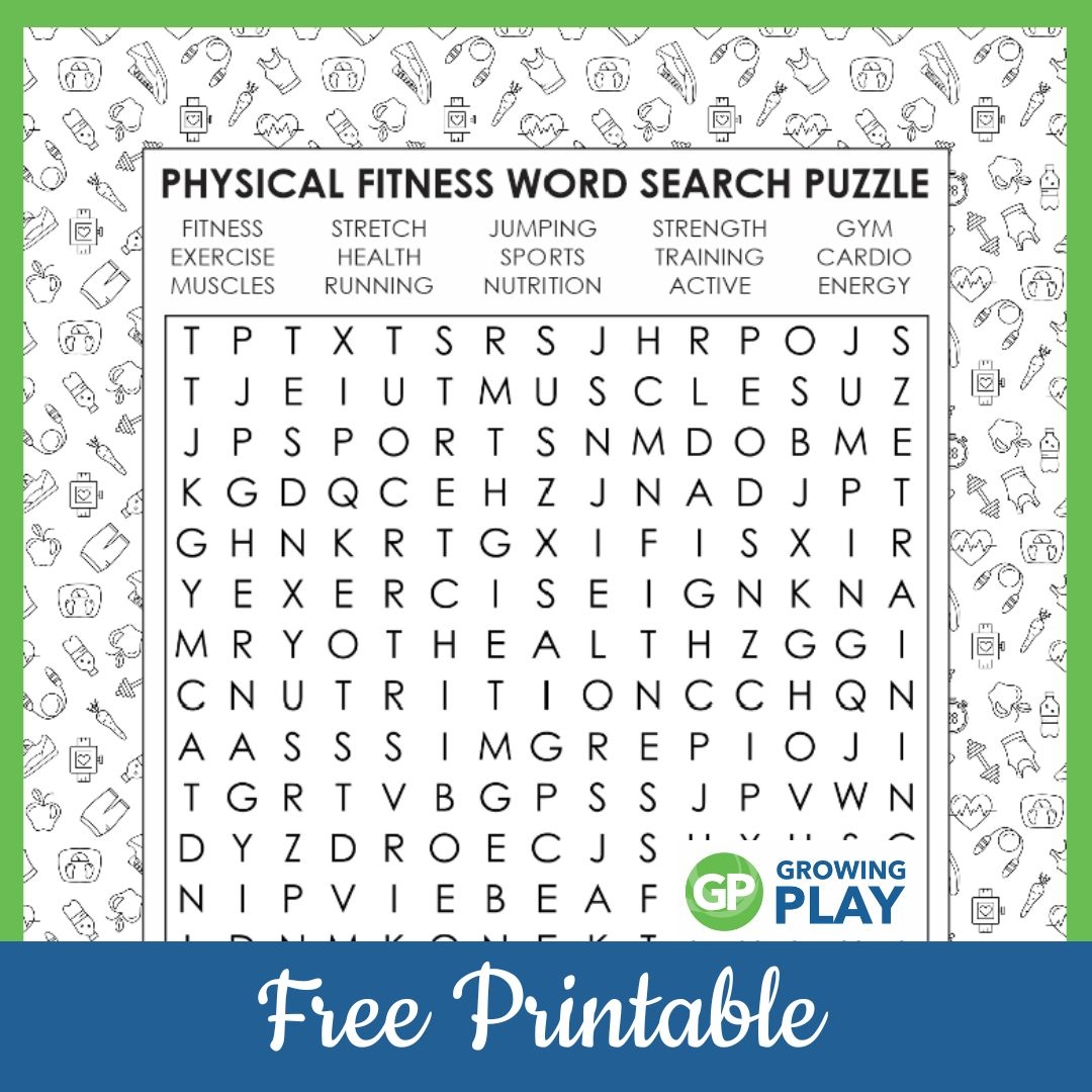 Free Printable Health Word Search