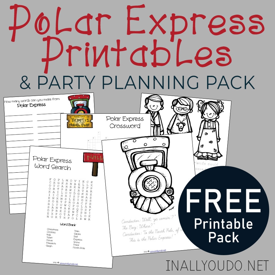 Polar Express Word Search Printables